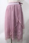 axes femme / sajouプリントレーススカート M アワピンク Y-25-05-22-237-AX-SK-SZ-ZY
