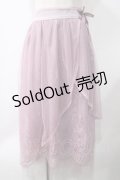 axes femme / sajouプリントレーススカート M アワピンク Y-25-05-22-237-AX-SK-SZ-ZI