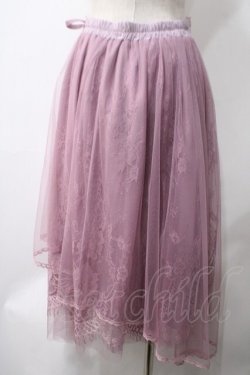 画像2: axes femme / sajouプリントレーススカート M アワピンク Y-25-05-22-237-AX-SK-SZ-ZY