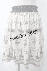 axes femme / シャンデリア柄スカート M 生成り Y-25-05-22-238-AX-SK-SZ-ZY
