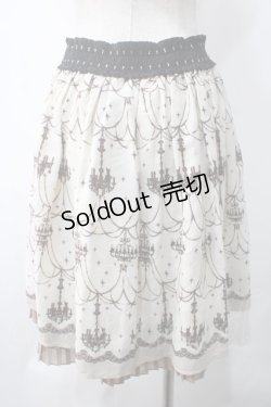 画像2: axes femme / シャンデリア柄スカート M 生成り Y-25-05-22-238-AX-SK-SZ-ZY