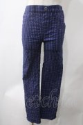 axes femme / 編み上げストレッチスキニーパンツ M 青 Y-25-05-22-240-AX-PA-SZ-ZY