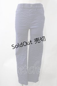 axes femme / 編み上げストレッチスキニーパンツ M 青 Y-25-05-22-240-AX-PA-SZ-ZI