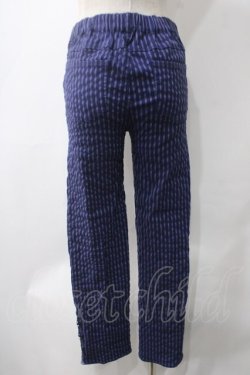 画像2: axes femme / 編み上げストレッチスキニーパンツ M 青 Y-25-05-22-240-AX-PA-SZ-ZY