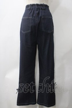 画像2: axes femme POETIQUE / レースアップデニムパンツ M インデイゴ Y-25-05-22-241-AX-PA-SZ-ZY