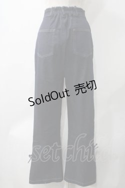 画像2: axes femme POETIQUE / レースアップデニムパンツ M インデイゴ Y-25-05-22-241-AX-PA-SZ-ZI