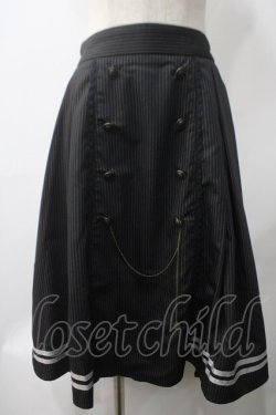 画像1: axes femme / 連ボタンフィッシュテールスカート F 黒 Y-25-05-22-244-AX-SK-SZ-ZY
