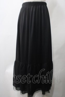 画像1: axes femme / 選べる着丈レースペチスカート L 黒 Y-25-05-22-245-AX-SK-SZ-ZY