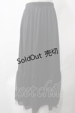 画像1: axes femme / 選べる着丈レースペチスカート L 黒 Y-25-05-22-245-AX-SK-SZ-ZI