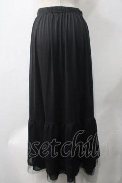 画像2: axes femme / 選べる着丈レースペチスカート L 黒 Y-25-05-22-245-AX-SK-SZ-ZY