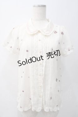 画像1: axes femme / レースセーラーブラウス  オフ Y-25-05-22-025-AX-BL-AS-ZY