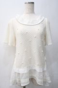 axes femme / 裾フリルAラインプルオーバー M 生成り Y-25-05-22-026-AX-TO-SZ-ZY