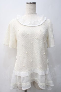 画像1: axes femme / 裾フリルAラインプルオーバー M 生成り Y-25-05-22-026-AX-TO-SZ-ZY