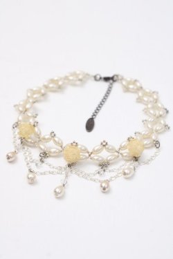 画像1: Ozz Croce / 薔薇パールネックレス  アイボリー Y-25-05-22-003-OO-AC-SZ-ZY
