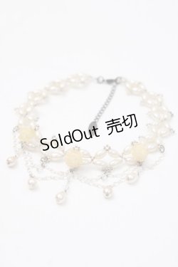 画像1: Ozz Croce / 薔薇パールネックレス  アイボリー Y-25-05-22-003-OO-AC-SZ-ZY
