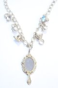 Jane Marple / 宝石と鏡のネックレス  シルバー×ブルー Y-25-05-25-001-JM-AC-SZ-ZY
