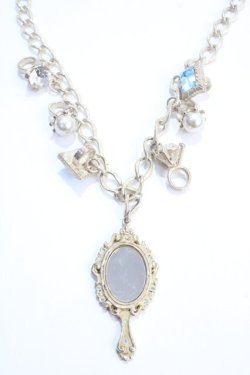 画像1: Jane Marple / 宝石と鏡のネックレス  シルバー×ブルー Y-25-05-25-001-JM-AC-SZ-ZY