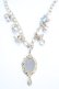 画像1: Jane Marple / 宝石と鏡のネックレス  シルバー×ブルー Y-25-05-25-001-JM-AC-SZ-ZY (1)