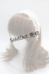 Melody BasKet / 旋律で紡いだレースカチューシャ  アイボリー Y-25-05-25-045-LO-AC-SZ-ZY