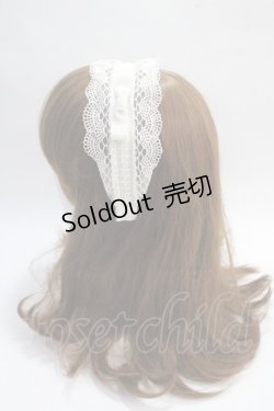 画像2: Melody BasKet / 旋律で紡いだレースカチューシャ  アイボリー Y-25-05-25-045-LO-AC-SZ-ZY