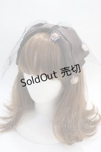 アノンハット / フラワーモチーフリボンカチューシャ  ブラウン Y-25-05-25-047-LO-AC-SZ-ZY