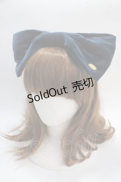 画像1: Leur Getter / ベルベットリボンカチューシャ  ブルー Y-25-05-25-052-LU-AC-SZ-ZY