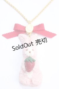 Q-pot. / ストロベリーミルクティなうさぎクッキーネックレス  ストロベリーミルク Y-25-05-25-006-QP-AC-SZ-ZY