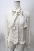 Victorian maiden / ロイヤルレーシースタンドカラーブラウス  アイボリー Y-25-05-25-061-CL-BL-SZ-ZY