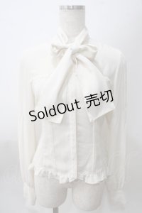 Victorian maiden / ロイヤルレーシースタンドカラーブラウス  アイボリー Y-25-05-25-061-CL-BL-SZ-ZY