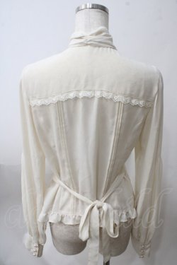 画像2: Victorian maiden / ロイヤルレーシースタンドカラーブラウス  アイボリー Y-25-05-25-061-CL-BL-SZ-ZY