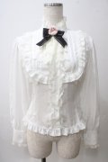 Innocent World / ローズジャボ付きブラウス S ホワイト Y-25-05-25-062-IW-BL-SZ-ZY