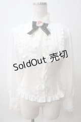 Innocent World / ローズジャボ付きブラウス S ホワイト Y-25-05-25-062-IW-BL-SZ-ZY