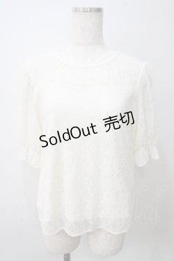 画像1: axes femme / 総レースプルオーバー  キナリ Y-25-05-25-078-AX-TO-SZ-ZY