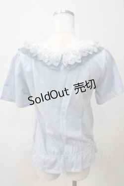 画像2: axes femme / レイヤード風カットデニムプルオーバー  ウォッシュ Y-25-05-25-080-AX-TO-SZ-ZY