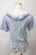 画像2: axes femme / レイヤード風カットデニムプルオーバー  ウォッシュ Y-25-05-25-080-AX-TO-SZ-ZY (2)
