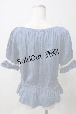 画像2: axes femme / デニム風ブラウス  ブルー Y-25-05-25-084-AX-TO-SZ-ZI
