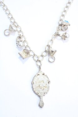 画像2: Jane Marple / 宝石と鏡のネックレス  シルバー×ブルー Y-25-05-25-001-JM-AC-SZ-ZY