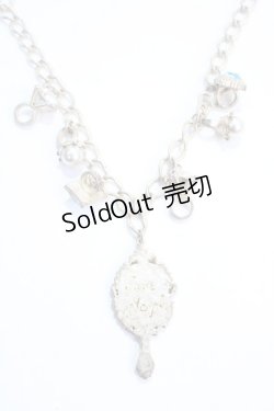 画像2: Jane Marple / 宝石と鏡のネックレス  シルバー×ブルー Y-25-05-25-001-JM-AC-SZ-ZY