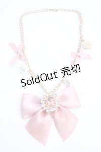Maison de FLEUR / ビジューリボンパールバッグチャーム F ピンク Y-25-05-25-010-LO-ZA-SZ-ZY