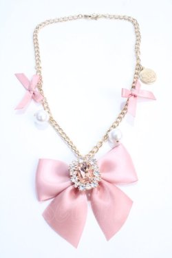 画像1: Maison de FLEUR / ビジューリボンパールバッグチャーム F ピンク Y-25-05-25-010-LO-ZA-SZ-ZY