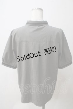 画像2: axes femme / ミリタリー風タイ付ブラウス L カーキ Y-25-05-25-085-AX-BL-SZ-ZY