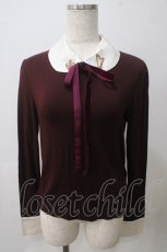 画像1: 【SALE】Jane Marple / ロイヤルハープクラウンEMBプルオーバー M エンジ Y-25-05-25-090-JM-TO-SZ-ZT457 (1)