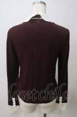 画像2: 【SALE】Jane Marple / ロイヤルハープクラウンEMBプルオーバー M エンジ Y-25-05-25-090-JM-TO-SZ-ZT457 (2)