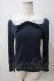 画像1: Jane Marple / マルチレースカラーカットソー M ネイビ- Y-25-05-25-092-JM-TO-SZ-ZY (1)