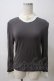 画像1: Jane Marple / モチーフレースカラープルオーバー M チャコール Y-25-05-25-095-JM-TO-SZ-ZY (1)