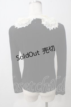 画像2: Jane Marple / マルチレースカラーカットソー M 黒 Y-25-05-25-096-JM-TO-SZ-ZY