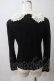画像2: Jane Marple / マルチレースカラーカットソー M 黒 Y-25-05-25-096-JM-TO-SZ-ZY (2)