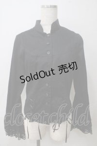 BPN / ビスチェ風切り替えブラウス M 黒 Y-25-05-25-100-GO-BL-SZ-ZY