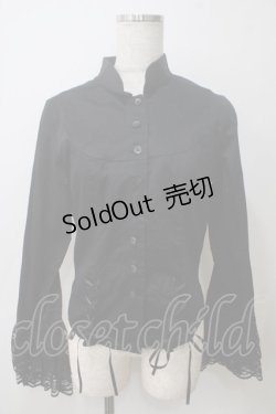 画像1: BPN / ビスチェ風切り替えブラウス M 黒 Y-25-05-25-100-GO-BL-SZ-ZY