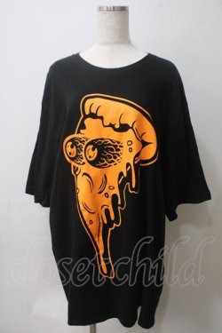 画像1: MILKBOY / PIZZA Tシャツ  ブラック Y-25-05-25-101-MB-TO-SZ-ZY